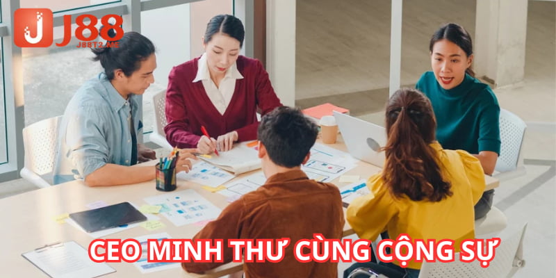 CEO Minh Thư và các cộng sự đã cùng nhau xây dựng bước đầu cho nhà cái J88